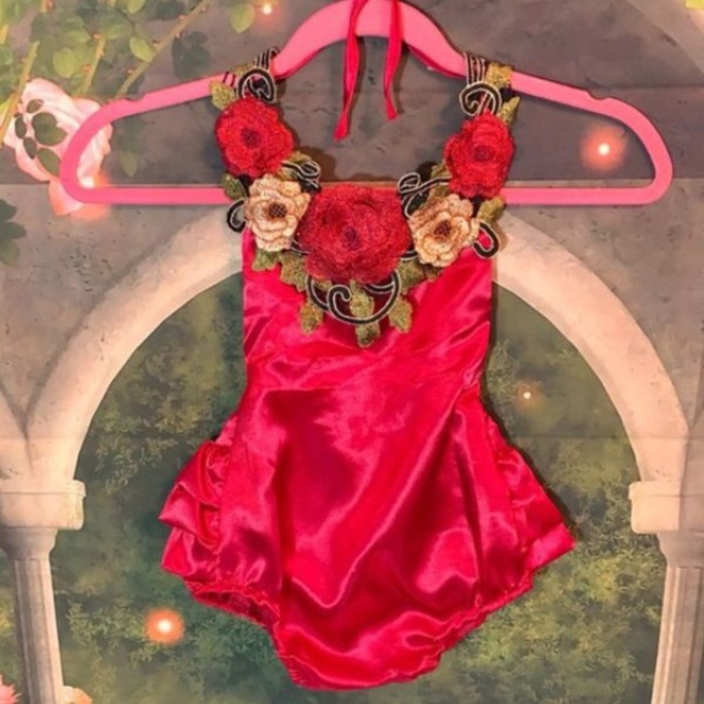 Kids Rompers, Rompers, Flower Rompers, Bodysuit - Picture 2 of 8